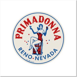 Vintage Primadonna Club Reno Nevada Posters and Art